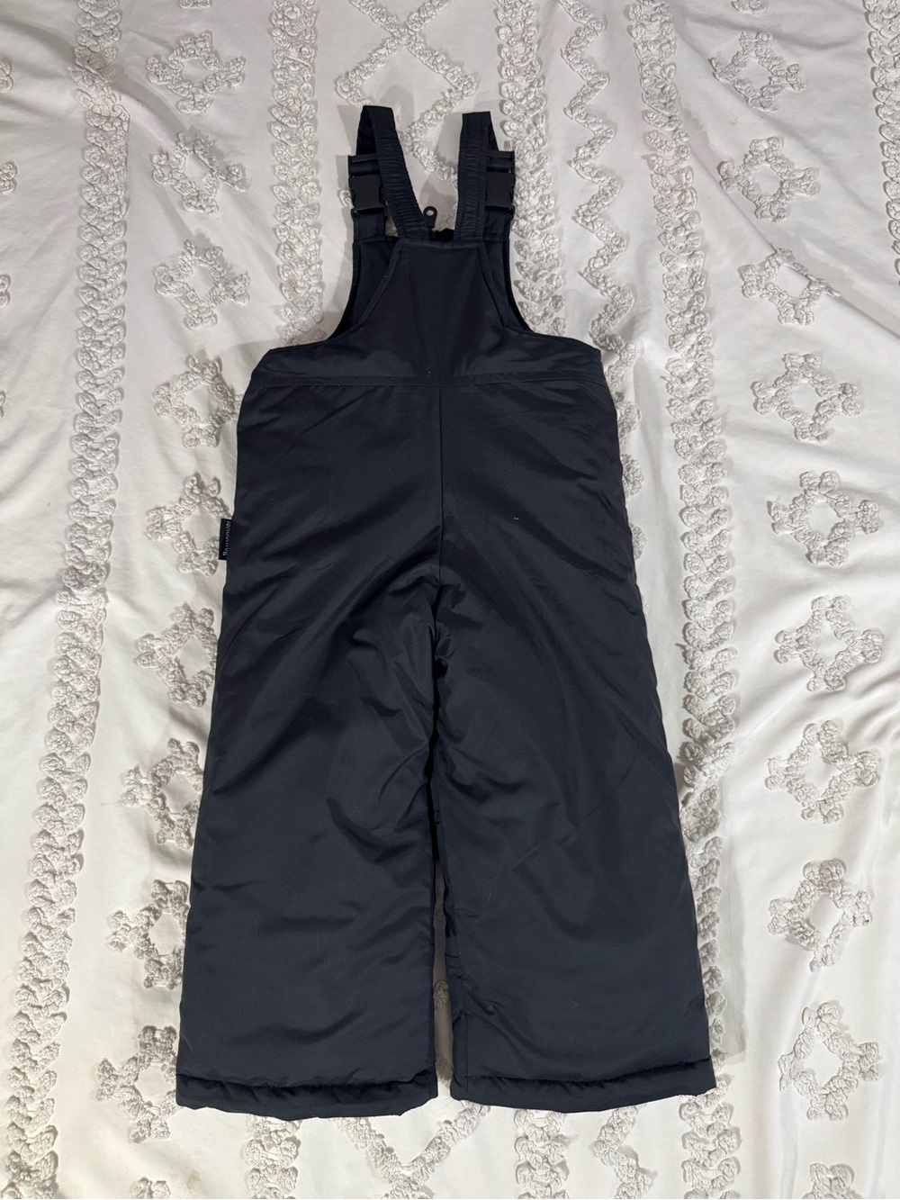 London Fog Kids Black Snow Bib Overalls